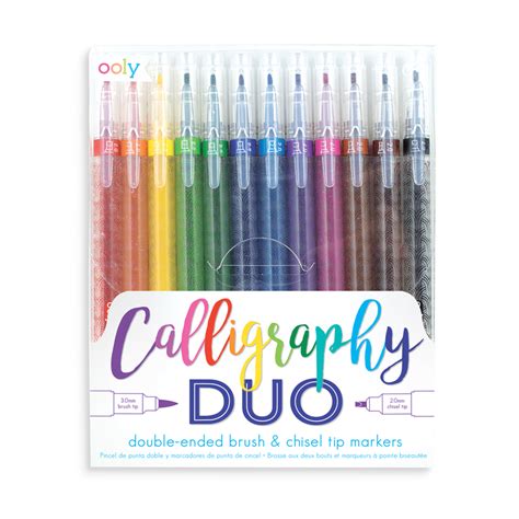 Calligraphy Duo Chisel and Brush Tip Markers - OOLY