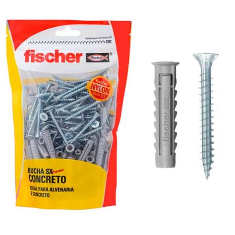 Kit Bucha De Nylon Sx Mm Fischer C Aba E Parafuso Pe As Shopee Brasil