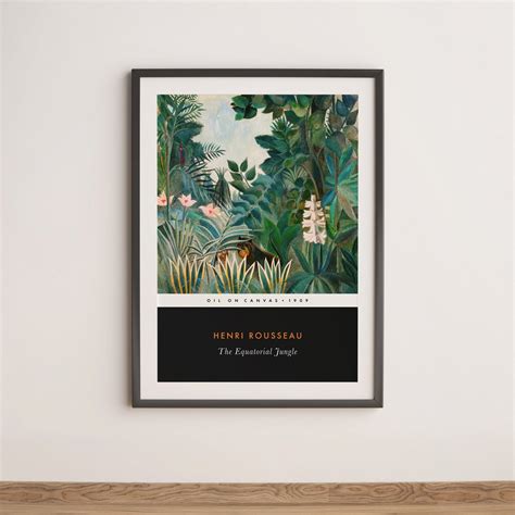 HENRI ROUSSEAU - The Equatorial Jungle (Vintage Classic Style) – Pathos ...