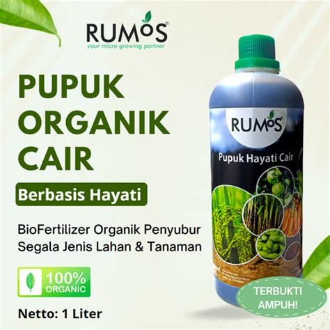 Jual Pupuk Organik Cair Hayati Poc Bioaktivator Rumos Liter Kab