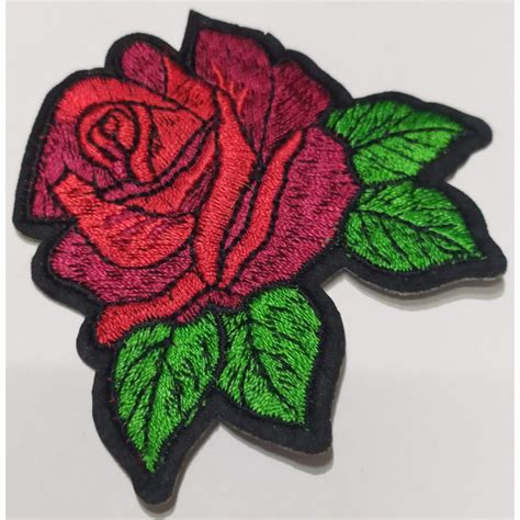 Jual Patch Rose Flower Emblem Bordir Bunga Mawar Shopee Indonesia