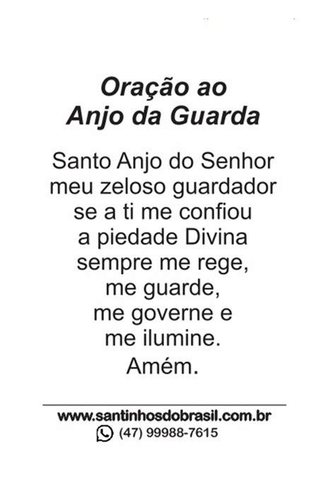 Oração ao Anjo da Guarda I Santinhos do Brasil