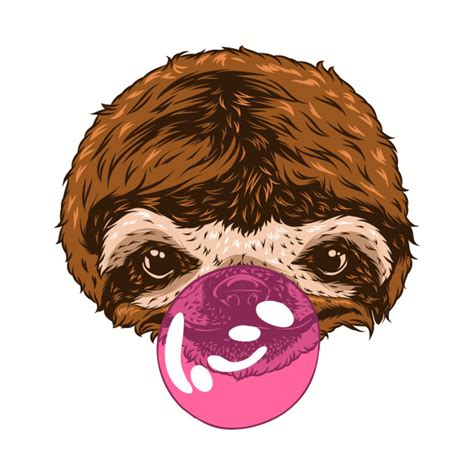 Sloth Face Drawing at PaintingValley.com | Explore collection of Sloth ...