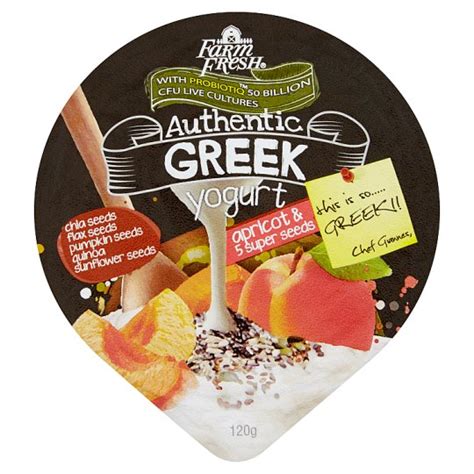 Farm Fresh Greek Yogurt Apricot And 5 Super Seeds 120g X 12 Delizeuro Daily Food Supplier Sarawak