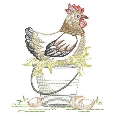 Chickens Sizes Products Swak Embroidery