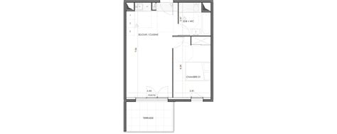 Plan Appartement T De M Neuf R Sidence Le Clos Lauzier