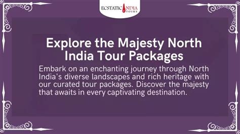 Ppt Explore The Majesty North India Tour Packages Powerpoint