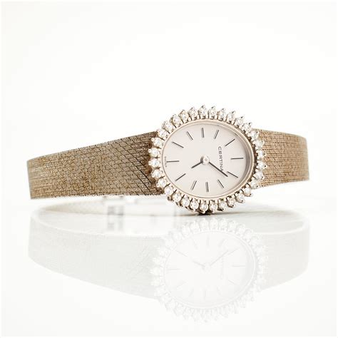 CERTINA Damur 18 K Vitguld Klockor Ur Armbandsur Auctionet