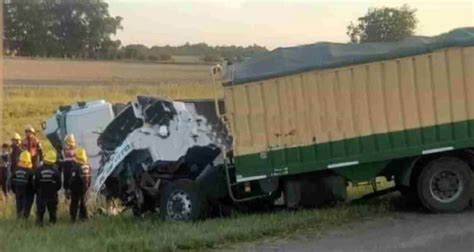 Un transportista murió en un choque entre dos camiones en la ruta 3