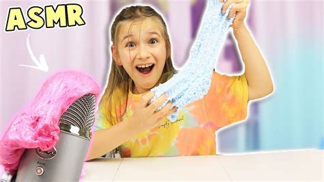 I Tried Asmr Slime Making Satisfying Slime Sounds Jkrew Youtube