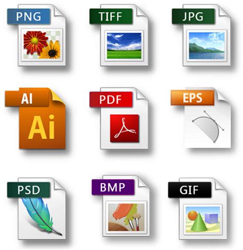 file types digital media design graphic production