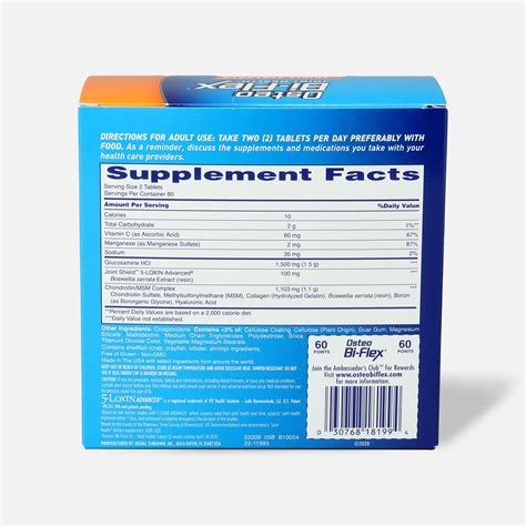 Fsa Eligible Osteo Bi Flex Triple Strength Coated Tablets 160 Ct Fsa Store