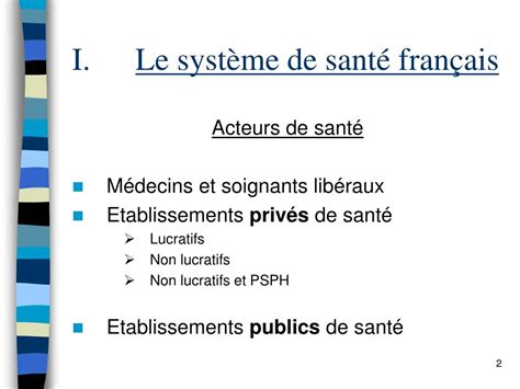 PPT Lorganisation de la santé en France PowerPoint Presentation