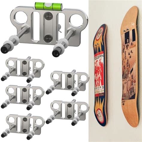 Amazon 6 Packs Skateboard Wall Mount Aluminum Skateboard Hanger