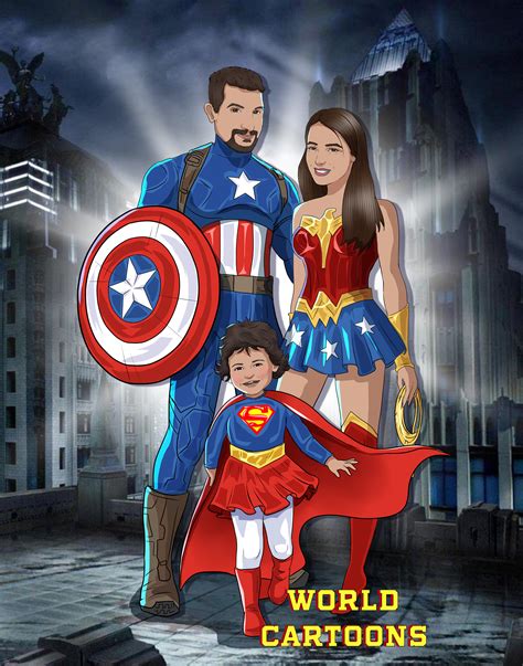 Superhero Portrait From Your Photo Custom Superhero Portrait Etsy