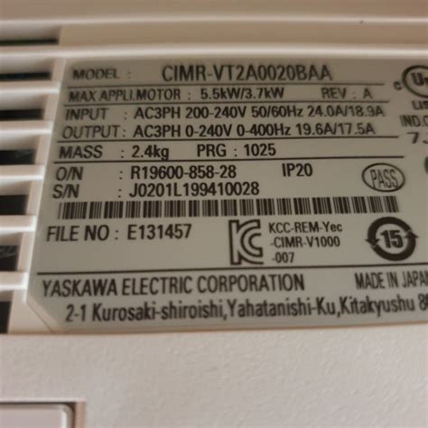 Yaskawa Ac Drive V1000 Compact Vector Control Drive Inverter Commercial And Industrial