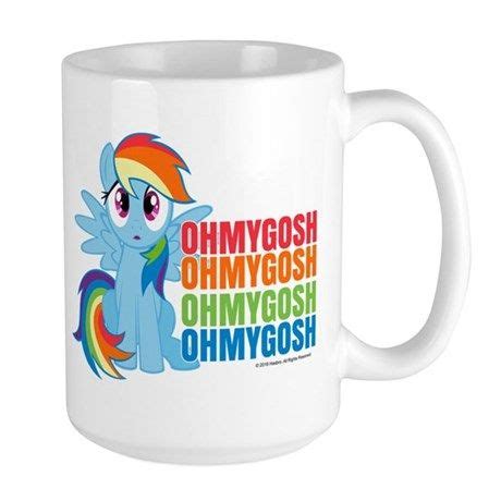 MLP Rainbow Dash OMG Large Mug Unique Ceramics Rainbow Dash Mlp Cafe