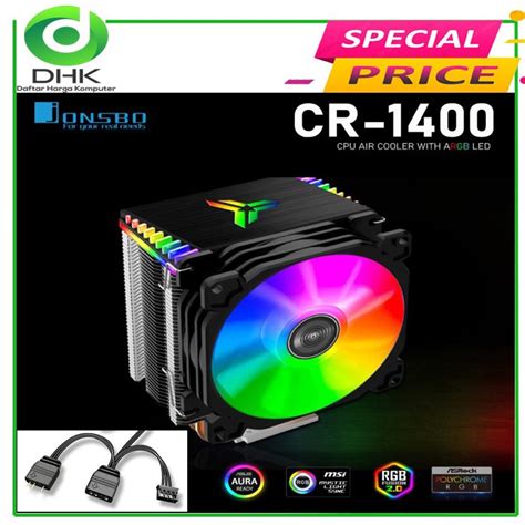 Jual Jual JONSBO CR14 ARGB CPU Fan Cooling HSF Cooler RGB A9W Shopee