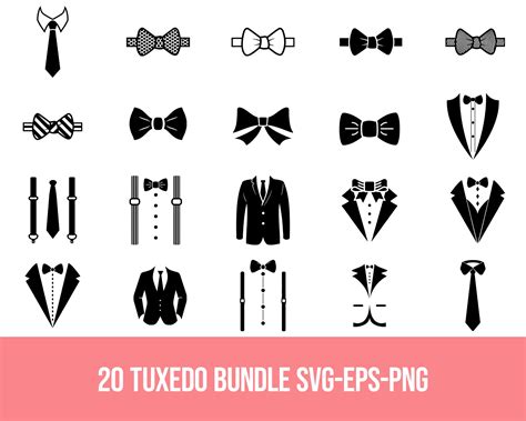 Tuxedo Clipart Tuxedo Svg Cut Files For Cricut Tie Svg Tuxedo Shirt