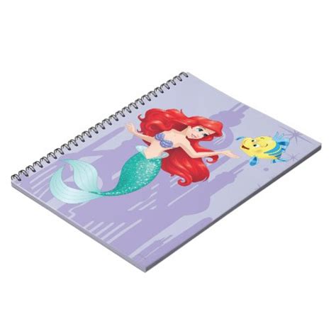 Ariel And Flounder Notebook Zazzle