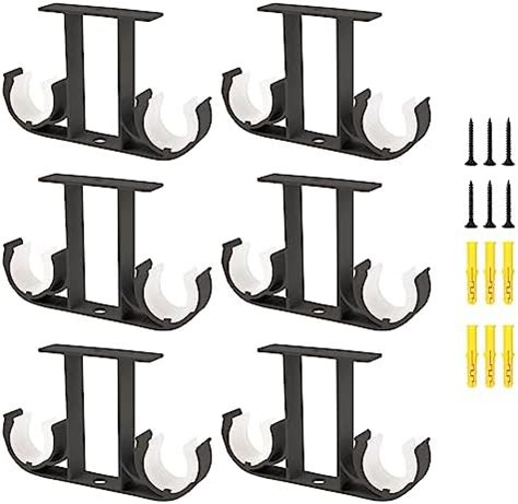 Ufurmate Curtain Rod Brackets Pcs Aluminum Alloy Ceiling Mount