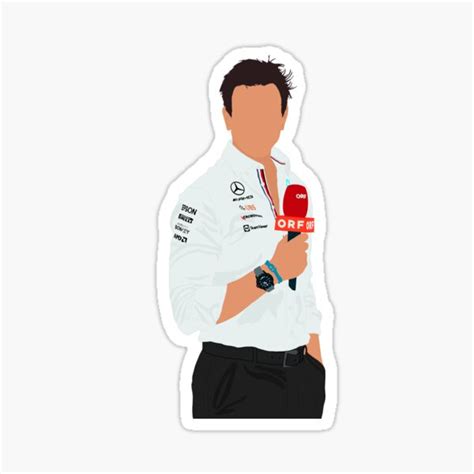 Toto Wolff Sticker For Sale By Noellesmith22 Redbubble