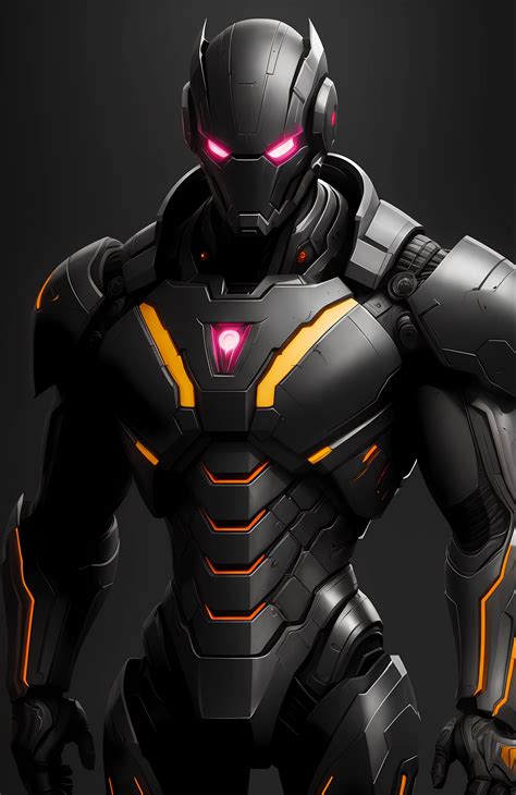 Dark Shot 11 Epic Realistic Ultron From Marvel Yellow Gradient