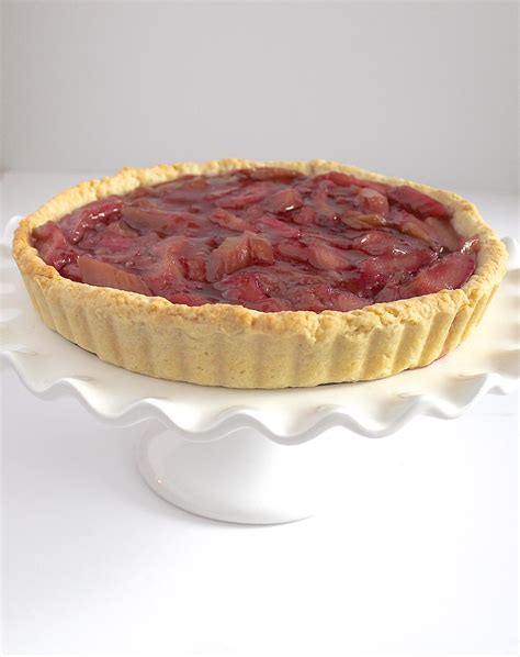 Rhubarb Tart - patterns & prosecco