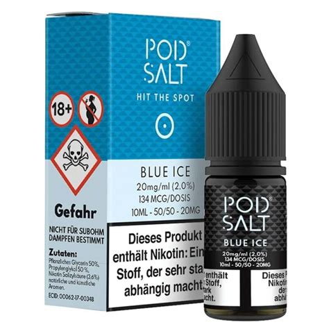 Pod Salt Blue Ice Nikotin Salz Ml Mg Mg Mit Steuerzeichen