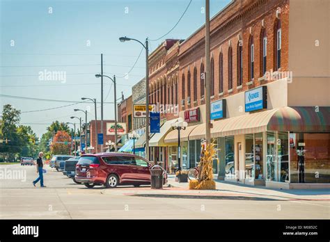 Scenes From The Rural Town Of Aledo Ill Sept 15 2017 Usda Stock