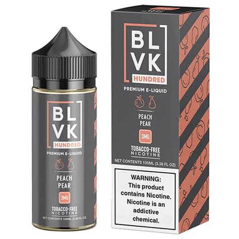 Essência para Vaper BLVK Hundred Peach Pear 100ML no Paraguai