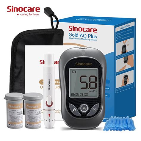 Buy Sinocare Gold Aq Plus Blood Glucose Monitoring System Test Strips