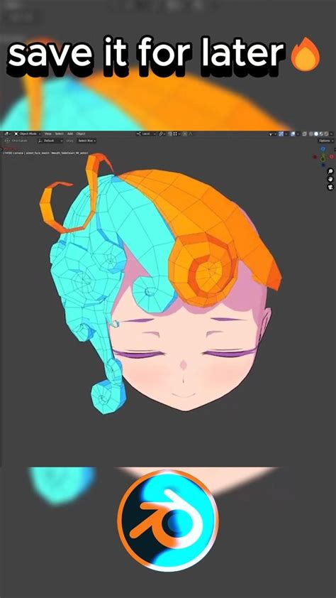 Hair Modeling With Blender🔥 Viral Tutorial Blendertutorial Fyp Fypシ