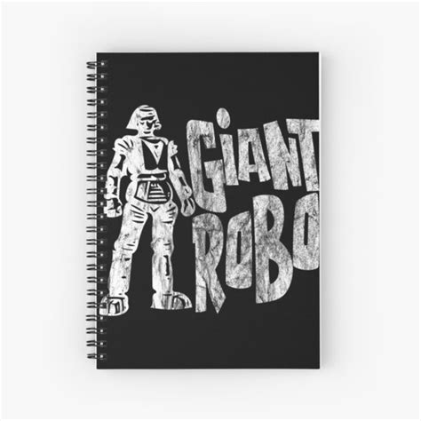 Cuaderno De Espiral Potente Robot Gigante De Dibujos Animados En