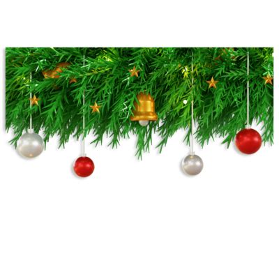 Christmas Tree Border PNGs for Free Download