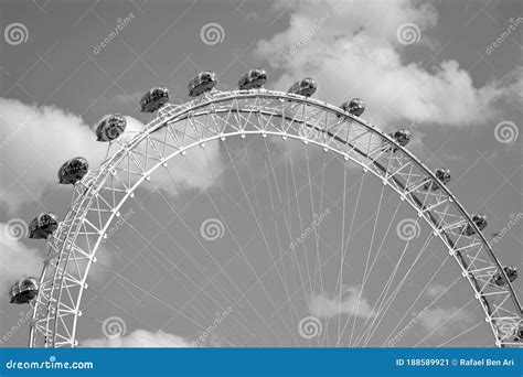 London Eye Millennium Wheel Cantilevered Observation Wheel In London Uk