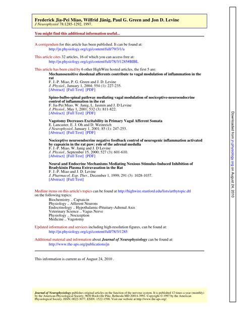 PDF Inhibition Of Bradykinin Induced Plasma Extravasation By Noxious