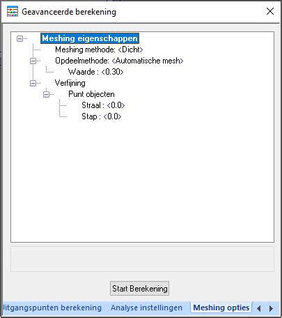 Meshing Eigenschappen Matrix Knowledge Base