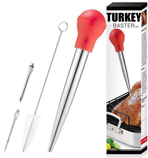 Amazon WeTest Stainless Steel Turkey Baster Set Of 4 Flavor