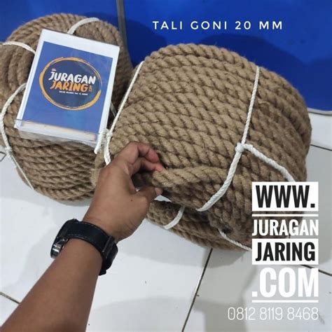 Jual Tali Tambang Goni Manila Jute Dadung Besar Ukuran Mm Per Roll