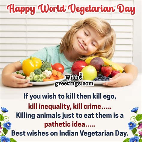 World Vegetarian Day Messages Quotes Wish Greetings