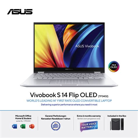 Jual Asus Vivobook S Flip Oled Tp Va Oleds Cool Silver Intel