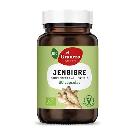 Jengibre bio El Granero Integral 90 cápsulas 500mg en Biosano