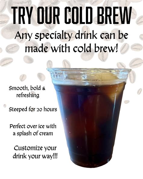 Edenton - Chill meets charm in every sip. Our Cold Brew is smooth, bold