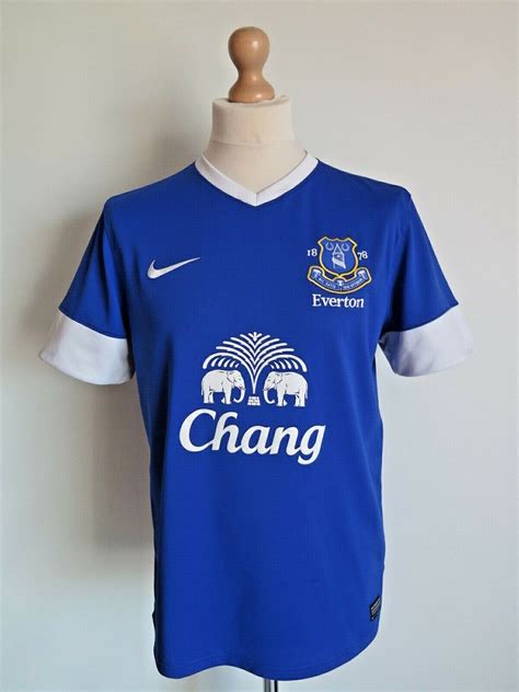 NIke FC Everton 2012/2013 Football Home Shirt Soccer Jersey Size L Great - Everton