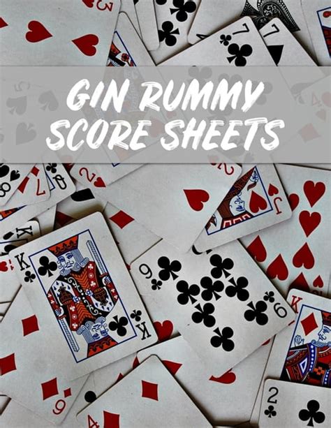 Gin Rummy Score Sheets A Pad Of Scoresheets Perfect For Scorekeeping