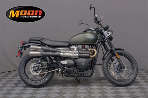 2024 Triumph Scrambler 900 Matt Khaki Green Moon Motorsports