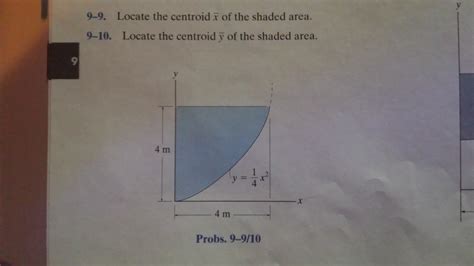 Solved Locate The Centroid X Of The Shaded Area Locate The Chegg