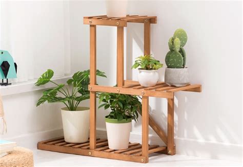 Bamboo Plant Stand GrabOne NZ