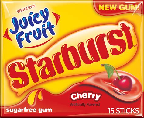 Wrigleys Juicy Fruit Starburst Cherry Sugarfree Gum Shop Candy At H E B